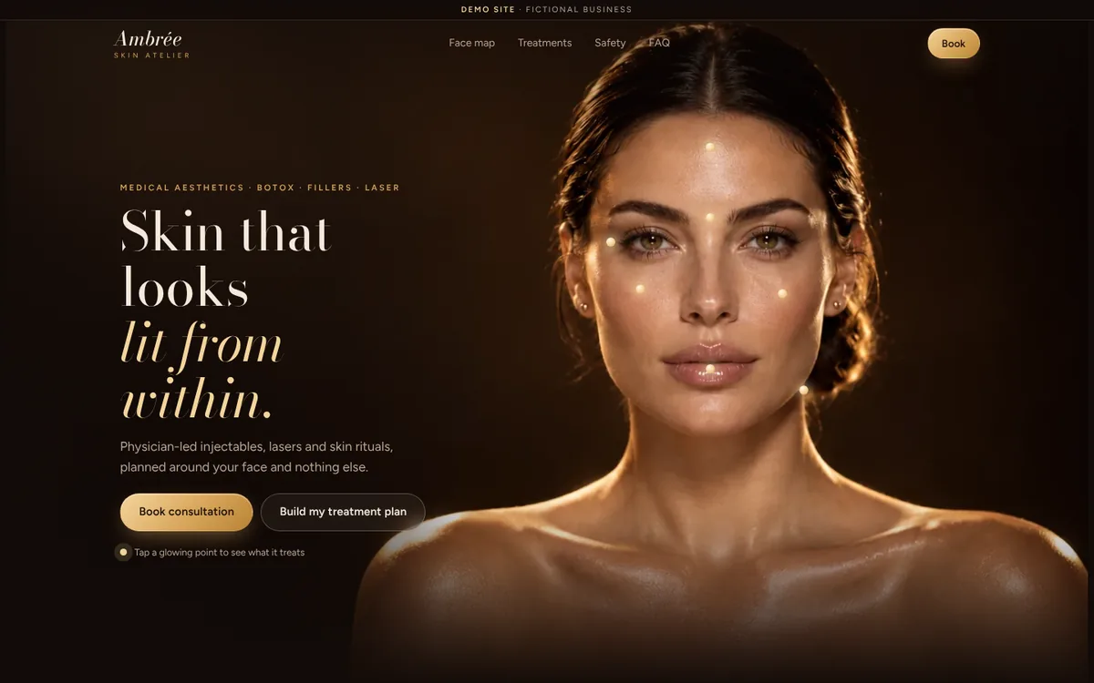 Ambrée website designed by Tengiz Social
