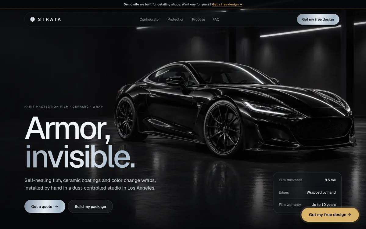 Strata website designed by Tengiz Social